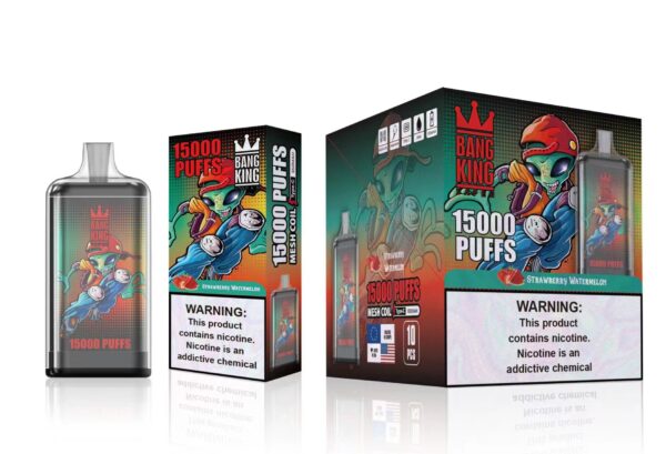 Bang King 15000 Puffs 0% 2% 3% 5% Nicotina Recarregável Vape Descartável Atacado - HoldVape - 12