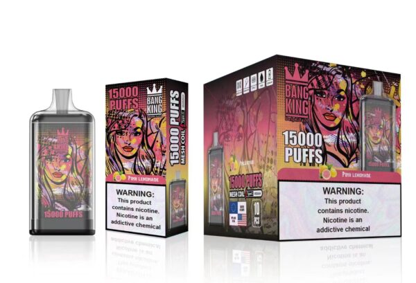 Bang King 15000 Puffs 0% 2% 3% 5% Nicotina Recarregável Vape Descartável Atacado - HoldVape - 10