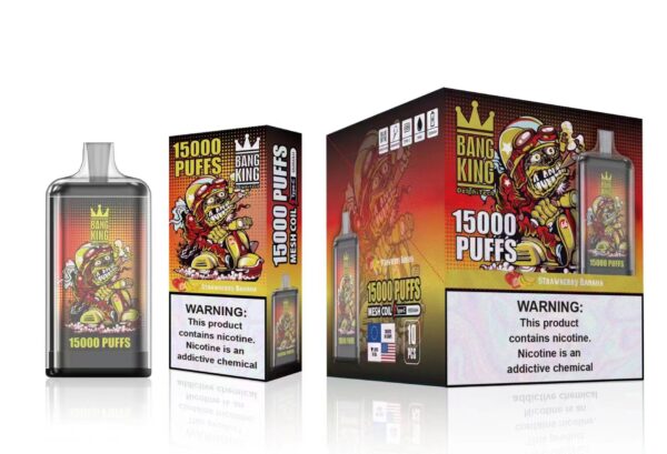 Bang King 15000 Puffs 0% 2% 3% 5% Nicotina Recarregável Vape Descartável Atacado - HoldVape - 15