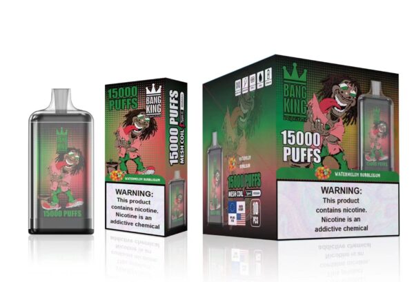 Bang King 15000 Puffs 0% 2% 3% 5% Nicotina Recarregável Vape Descartável Atacado - HoldVape - 18