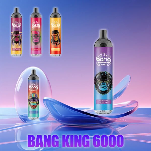 Bang King 6000 Puffs 0% 2% 3% 5% Nikotyna Jednorazowe kapsułki vape Hurt - HoldVape - 1