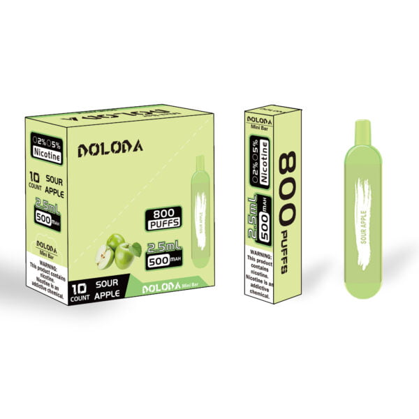 DOLODA Minibar 800 Trekjes 2% Nicotine Oplaadbare Wegwerp E-sigaretten Vape Groothandel - HoldVape - 9