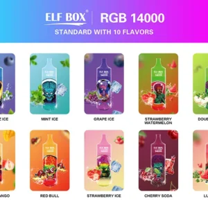 ELF BOX RGB14000 Puffok 0% 2% 3% 5% Nikotinos Újratölthető Eldobható Vape Nagyker - HoldVape - 10