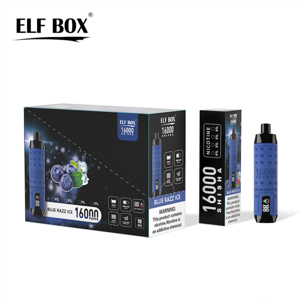 ELF BOX SHISHA 16000 Puffs 0%/2%/3%/5% Nicotine Rechargeable Disposable Vape Wholesale - HoldVape - 8