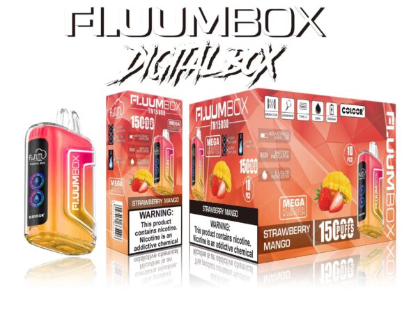 FluuM Digital Box TN 15000 Puffs 0% 2% 3% 5% Никотиновые перезаряжаемые одноразовые капсулы для электронных сигарет Оптовая продажа электронных сигарет - HoldVape - 11