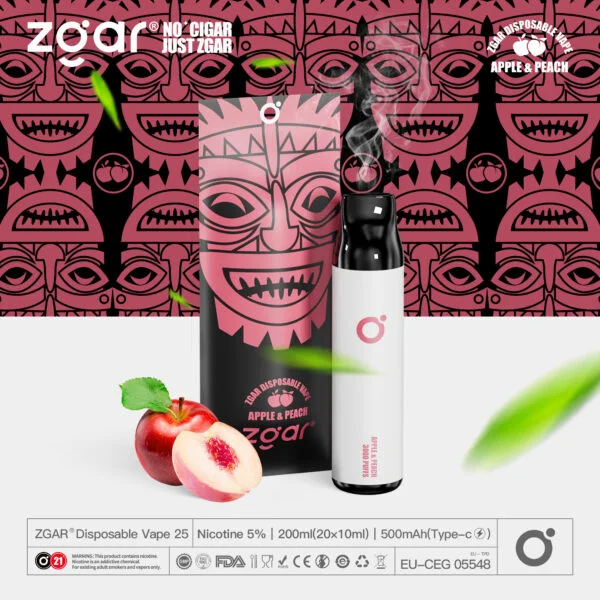 ZGAR ZG25 3000 Puffs 5% Nikotin Genopladelig Engangs Pod Engros - HoldVape - 19