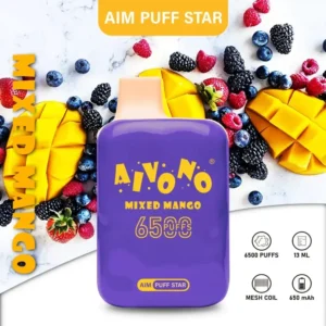 AIVONO AIM PUFFSTAR 6500 Puffs 0% 2% 5% Penna per vaporizzatori usa e getta ricaricabile a basso contenuto di nicotina all'ingrosso Acquista all'ingrosso - HoldVape - 12