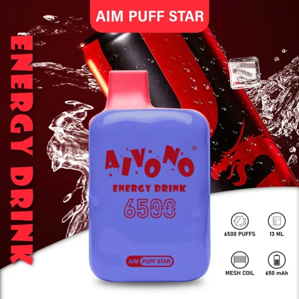 AIVONO AIM PUFFSTAR 6500 Puffs 0% 2% 5% Penna per vaporizzatori usa e getta ricaricabile a basso contenuto di nicotina all'ingrosso Acquista all'ingrosso - HoldVape - 4