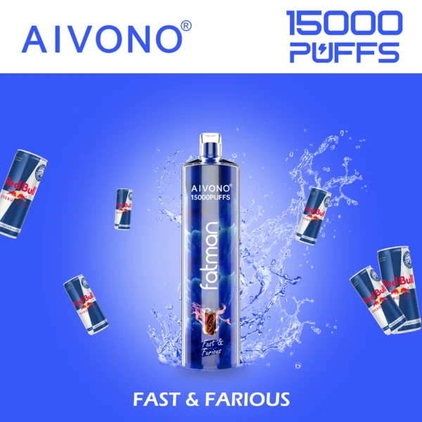 AIVONO FATMAN 15000 Puffs 0% 2% 3% 5% Перезаряжаемые одноразовые ручки для электронных сигарет с низким содержанием никотина, оптовая покупка оптом - HoldVape - 10