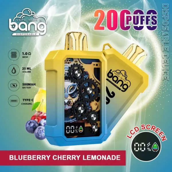 Bang Gear Tick Tock 20000 Puffs 0% 2% 3% 5% Baixa Nicotina Recarregável Vapes Descartáveis ​​Pen Bulk Comprar Atacado - HoldVape - 1