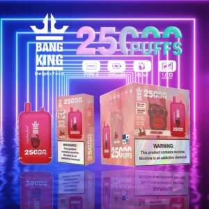 Bang King 25000 Puffs Dual Pods 0% 2% 3% 5% Caneta Vapes descartáveis ​​recarregáveis ​​com baixo teor de nicotina em massa Compre no atacado - HoldVape - 10