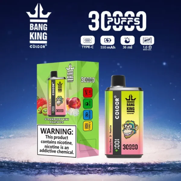 Bang King 30000 Puffs Sabor Duplo 0% 2% 3% 5% Caneta Vapes Descartáveis ​​Recarregáveis ​​com Baixa Nicotina em Massa Compre no Atacado - HoldVape - 6