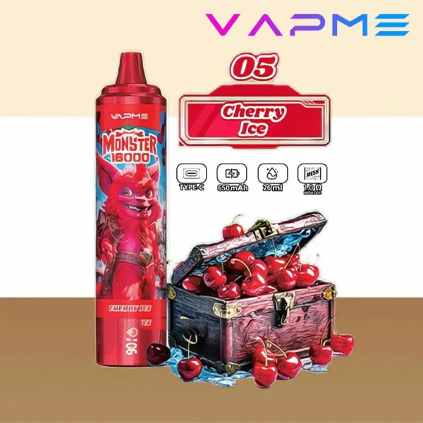 Vapme Monster 16000 Puffs 2% 5% Nicotine Rechargeable Disposable Vapes Bulk buy Wholesale - HoldVape - 10