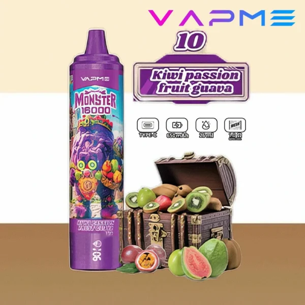 Vapme Monster 16000 Puffs 2% 5% Nicotine Rechargeable Disposable Vapes Bulk buy Wholesale - HoldVape - 11