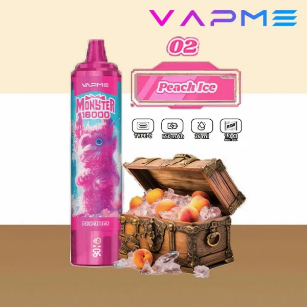 Vapme Monster 16000 Puffs 2% 5% Nicotine Rechargeable Disposable Vapes Bulk buy Wholesale - HoldVape - 13