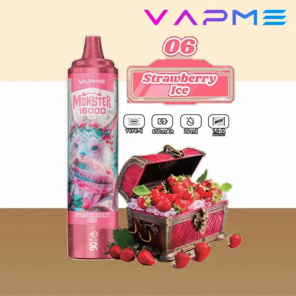 Vapme Monster 16000 Puffs 2% 5% Nicotine Rechargeable Disposable Vapes Bulk buy Wholesale - HoldVape - 2