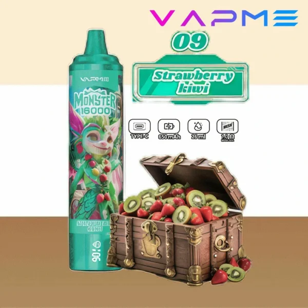 Vapme Monster 16000 Puffs 2% 5% Nicotine Rechargeable Disposable Vapes Bulk buy Wholesale - HoldVape - 3