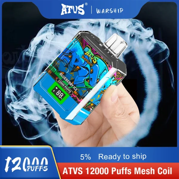 Atvs Warship 12000 Puffs 5% Low Nicotina Rechargeable Vapes Pen vrac Cumpărați cu ridicata - HoldVape - 8