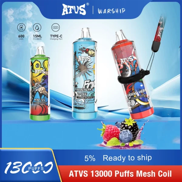 Atvs 13000 Puffs 5% Vapes desechables recargables con bajo contenido de nicotina Compra a granel al por mayor - HoldVape - 1