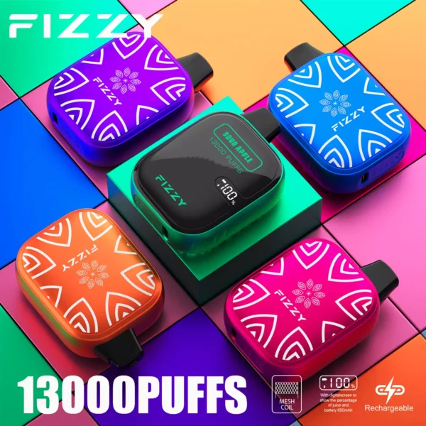 Fizzy Boom 13000 Puffs 2% 5% Vapes desechables recargables con bajo contenido de nicotina Pluma Compra a granel al por mayor - HoldVape - 1