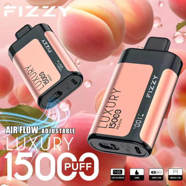 Fizzy Luxury 15000 Puffs 2% 5% Low Nicotine Rechargeable Disposable Vapes Pen Bulk Buy Wholesale - HoldVape - 7