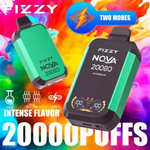 Fizzy Nova 20000 Puffs Dual Mesh 2% 5% Low Nicotine Rechargeable Disposable Vapes Pen Bulk Buy Wholesale - HoldVape - 10