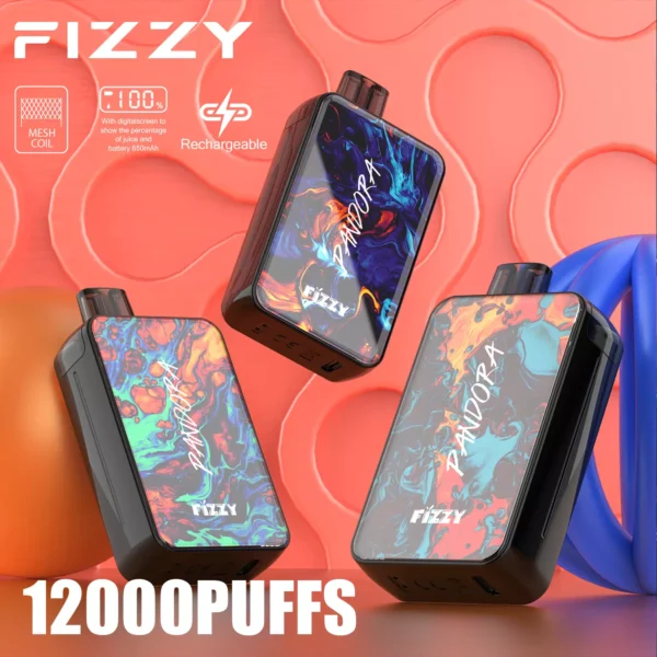 Fizzy Pandora 12000 Puffs 2% 5% Nikotinarm, wiederaufladbar, Einweg-Vapes, Pen, Großpackung, Großhandel kaufen – HoldVape – 1