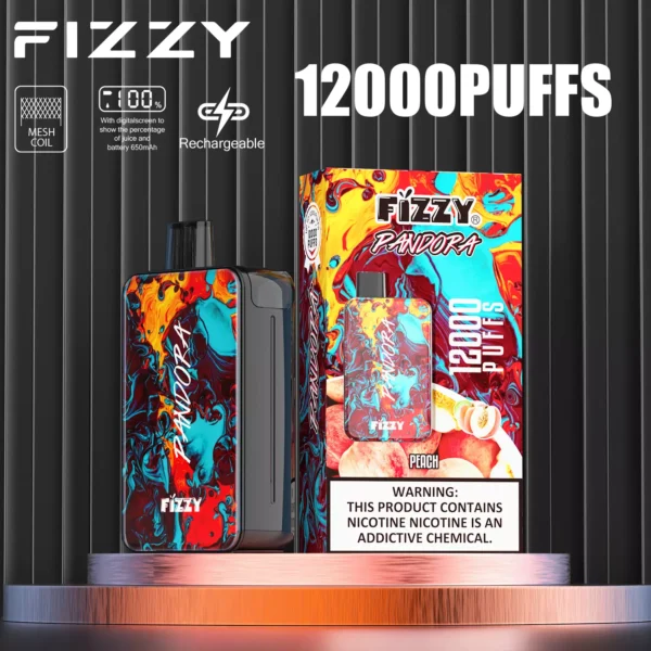 Fizzy Pandora 12000 Puffs 2% 5% Nikotinarm, wiederaufladbar, Einweg-Vapes, Pen, Großpackung, Kaufen Sie im Großhandel – HoldVape – 4