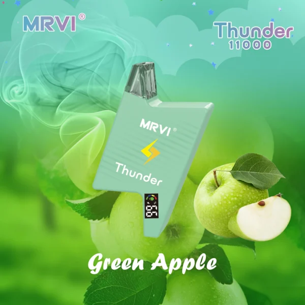 MRVI Thunder 11000 Puffs Digital Skärm 2% 3% 5% Låg nikotinhalt Uppladdningsbara engångsvapes Penna Bulk Köp Partihandel - HoldVape - 11