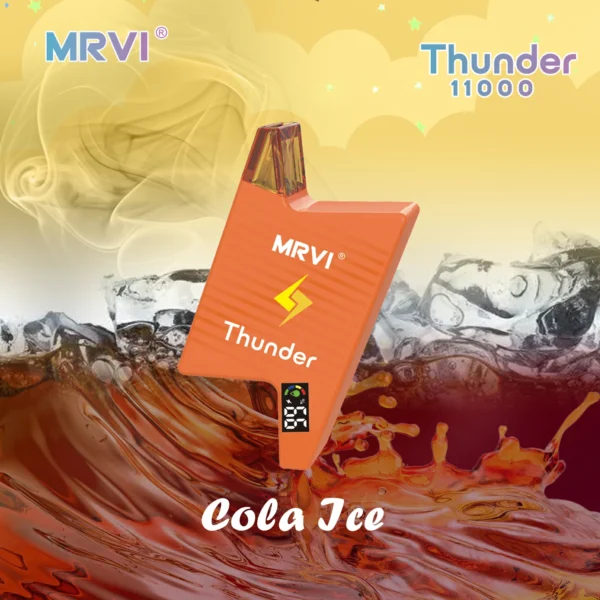 MRVI Thunder 11000 Puffs Digital Screen 2% 3% 5% Låg nikotinhalt Uppladdningsbara engångsvapes Penna Bulk Köp Partihandel - HoldVape - 8