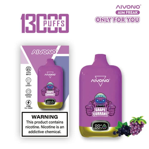 AIVONO AIM FREAK 13000 Puffs Pantalla digital 0% 2% 3% 5% Vapes desechables recargables con bajo contenido de nicotina Pluma Compra a granel al por mayor - HoldVape - 6