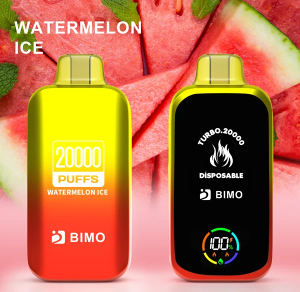 BIMO Turbo 20000 Puffs Full Screen 0% 2% 5% Låg nikotin uppladdningsbara engångsvapes Penna Bulk Köp Partihandel - HoldVape - 8