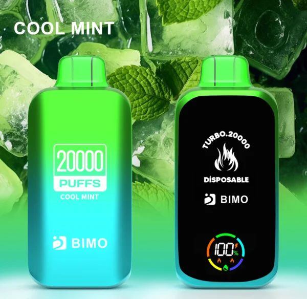 BIMO Turbo 20000 Puffs Full Screen 0% 2% 5% Låg nikotin uppladdningsbara engångsvapes Penna Bulk Köp Partihandel - HoldVape - 7