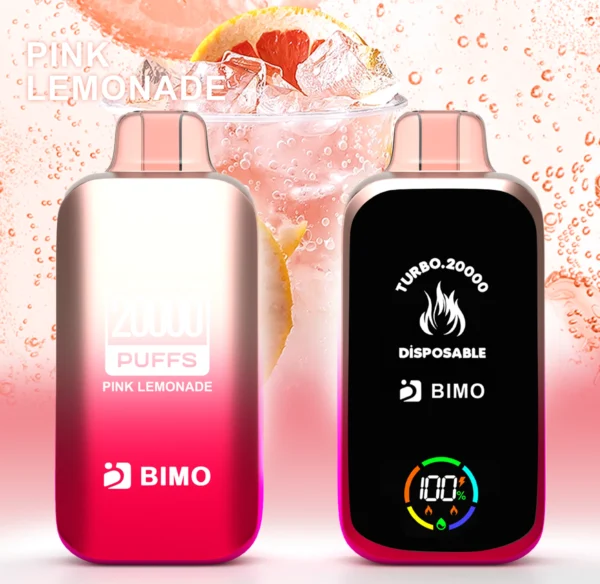 BIMO Turbo 20000 Puffs Helskärm 0% 2% 5% Låg nikotin uppladdningsbara engångsvapes Penna Bulk Köp Partihandel - HoldVape - 4