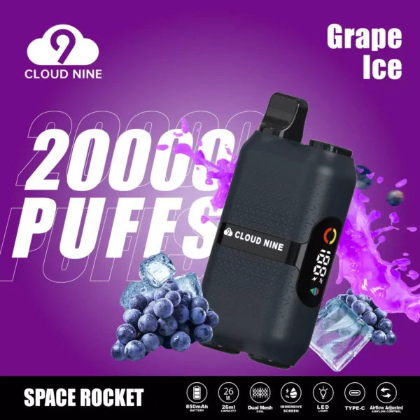 CLOUD NINE D33 20000 Puffs Dual Mesh Immersive Screen 5% Penna per vaporizzatori usa e getta ricaricabile a basso contenuto di nicotina all'ingrosso Acquista all'ingrosso - HoldVape - 11