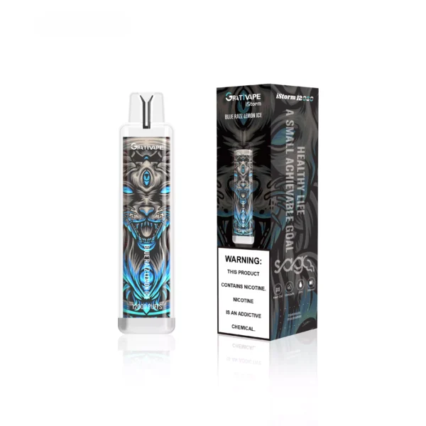 Grativape iStorm 12000 Puffs 0% 2% 3% 5% Caneta Vapes descartáveis ​​recarregáveis ​​com baixo teor de nicotina em massa Compre no atacado - HoldVape - 5