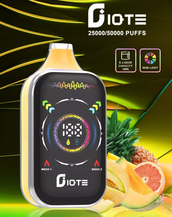 IQTE 50000 Puffs Dual Mesh RGB Full Screen 0% 2% 5% Low Nicotine Rechargeable Disposable Vapes Pen Bulk Buy Wholesale - HoldVape - 2