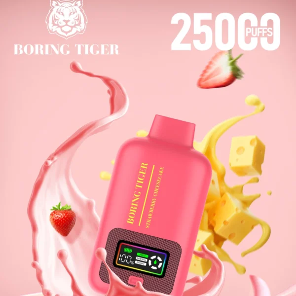 VASY Boring Tiger 25000 Puffs Pantalla digital 4 Bobina de malla 50 mg Vapes desechables recargables con bajo contenido de nicotina Pluma Compra a granel al por mayor - HoldVape - 1